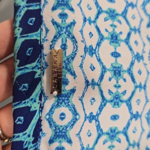 {Cabana Life} Aruba Blues Tassel Blouse - Size Large - Picture 13 of 17